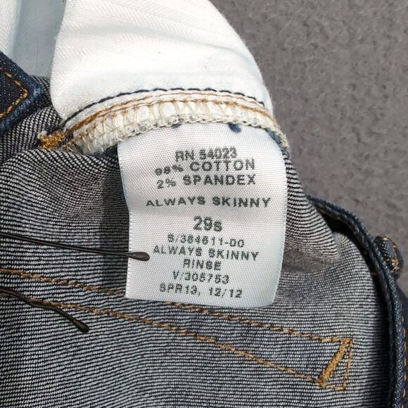 GAP 1969 Women 29s Dark Wash Low Rise Always Skinny Jean - Picture 9 of 13